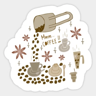 Mm coffee! Sticker
